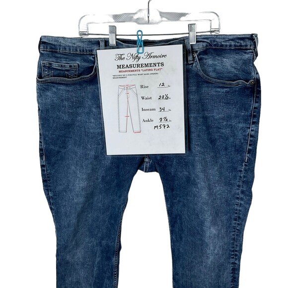 True Religion Men's Rocco Relaxed Skinny Blue Denim Jeans Sz 44 X 34(Actual 45) - Picture 3 of 12